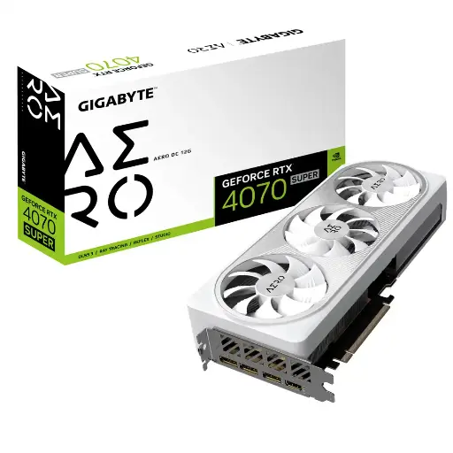 [GV-N407SAEROOC-12GD] VGA Gigabyte GeForce® RTX 4070 SUPER 12GB AERO OC